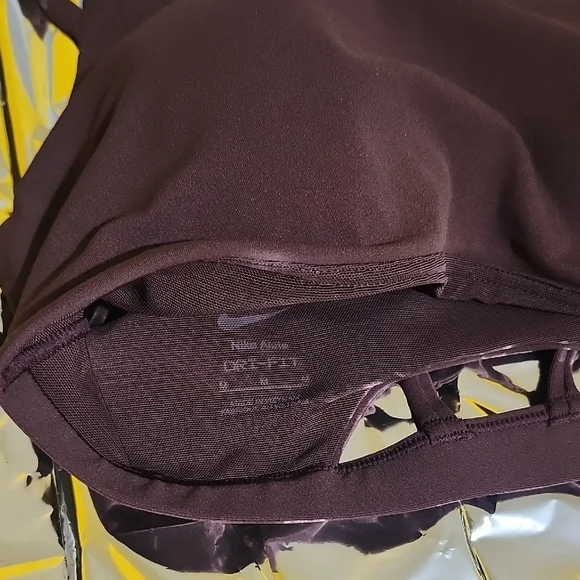 Nike Dark Brown Strappy Sports Bra - Picture 6 of 7